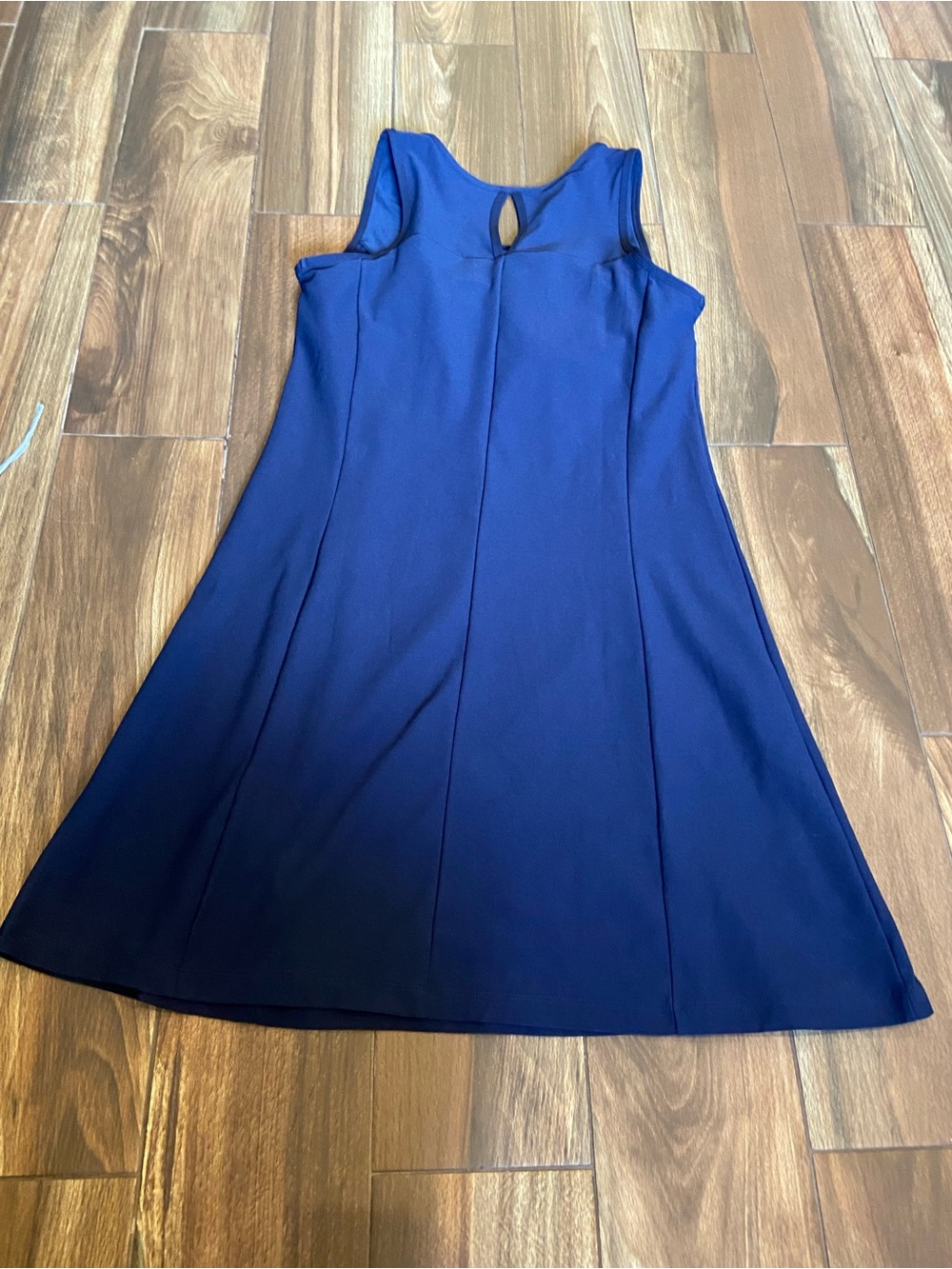 Sleeveless Navy Athletic Dress - Picture 3 of 9